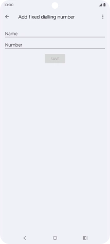 Press Name and key in the required name.