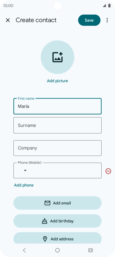 Press Surname and key in the required last name.