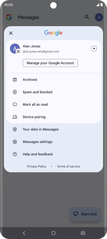 Press Messages settings. Press Messages settings.