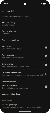 Press the field next to Press the field next to