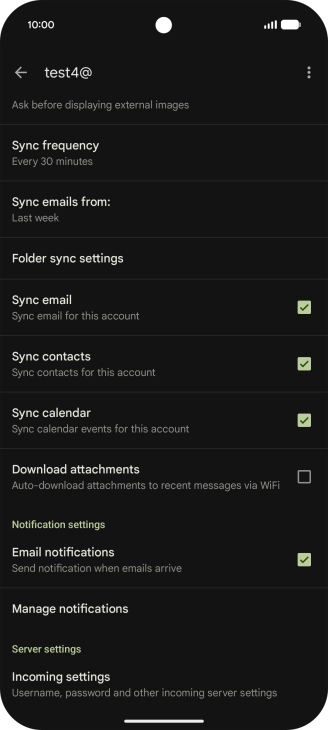 Press the field next to Press the field next to