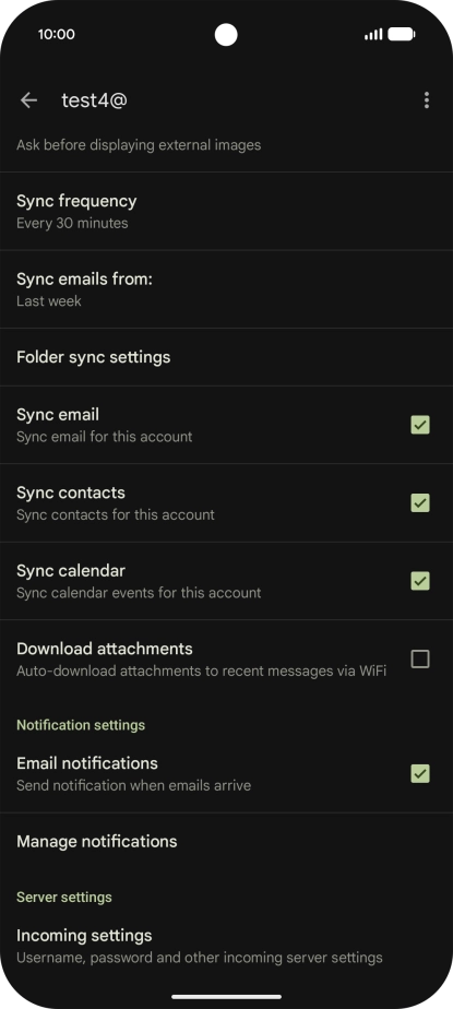 Press the field next to Press the field next to