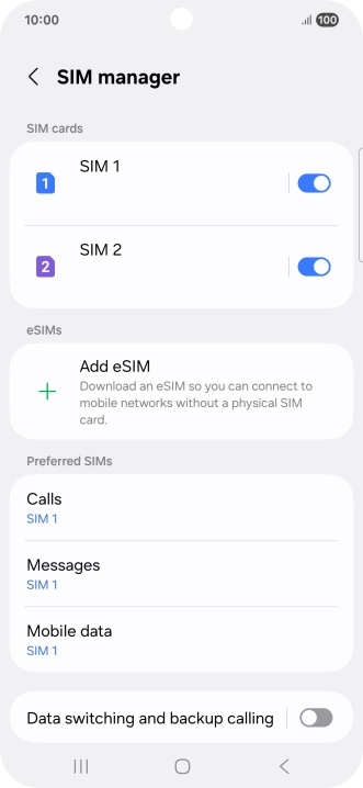 Press the required price plan.
