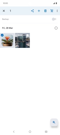 Press the required pictures or videos.