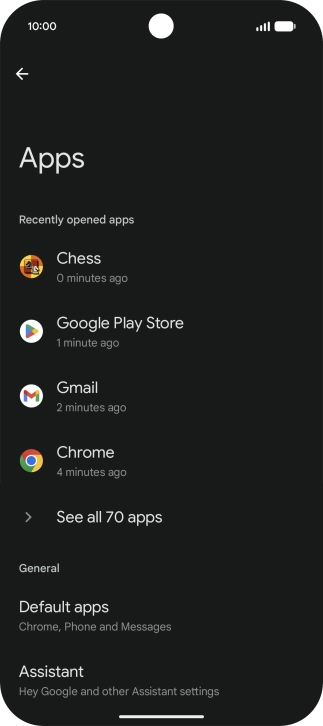 Press See all apps. Press See all apps.