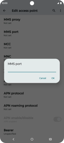 Key in 8799 and press OK.