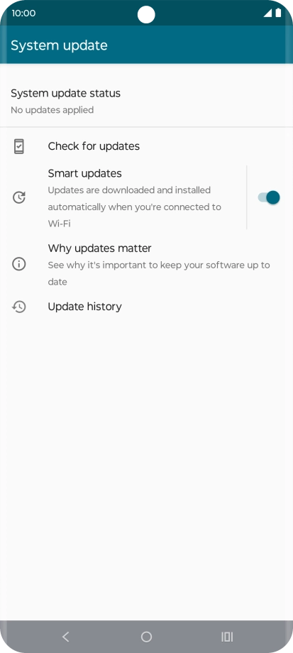 Press Check for updates. If a new software version is available, it's displayed. Follow the instructions on the screen to update the phone software. Press Check for updates. If a new software version is available, it's displayed. Follow the instructions on the screen to update the phone software.
