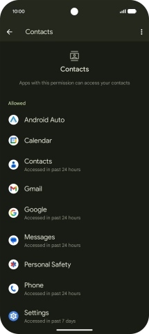 Press the required app. Press the required app.