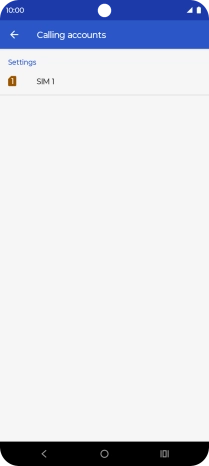 Press the name of the SIM.