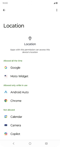 Press the required app. Press the required app.