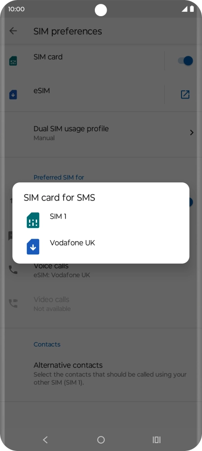 Press the required price plan. Press the required price plan.