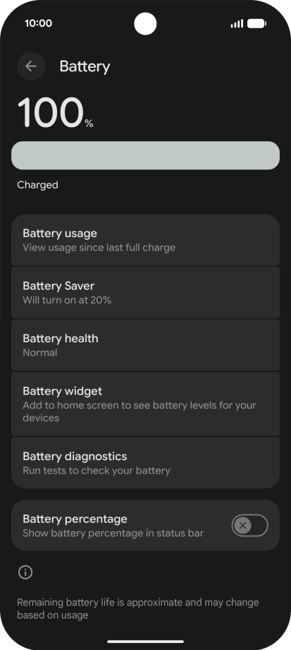 Press Battery Saver.
