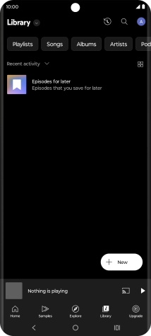 Press the drop down list. Press the drop down list.