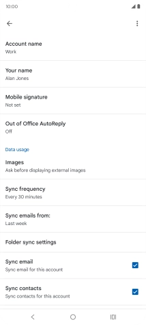 Press Account name and key in the required name.