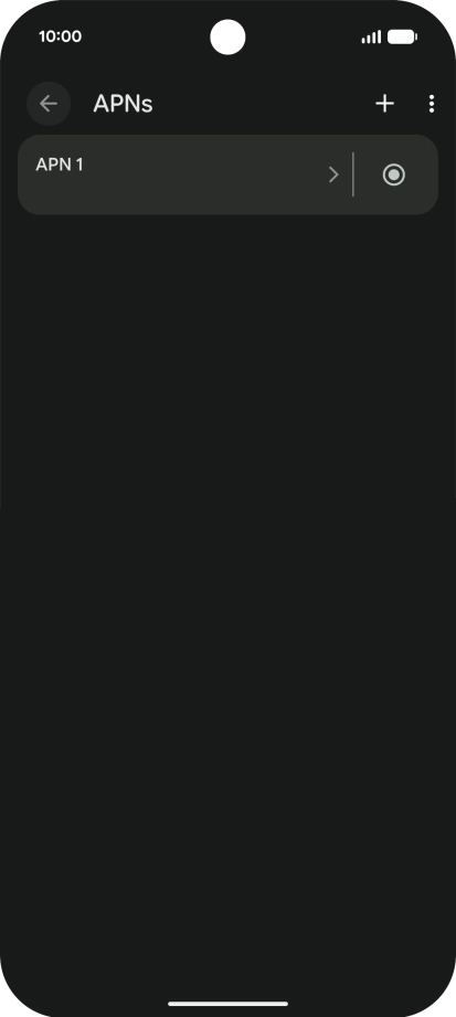 Press the add icon. Press the add icon.