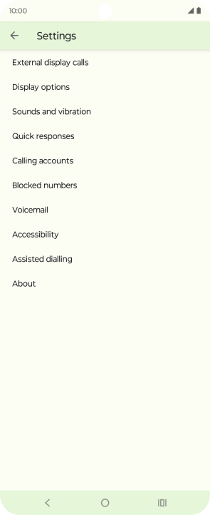 Press Calling accounts.