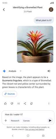 Follow the instructions on the screen to type or speak more questions to continue the conversation. Follow the instructions on the screen to type or speak more questions to continue the conversation.