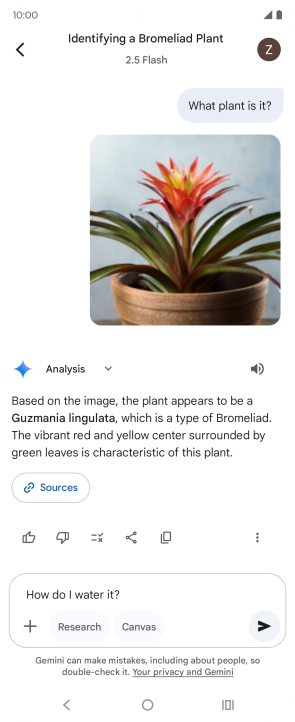 Follow the instructions on the screen to type or speak more questions to continue the conversation. Follow the instructions on the screen to type or speak more questions to continue the conversation.