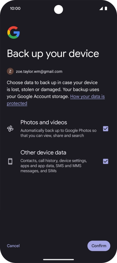 Press Confirm. Press Confirm.