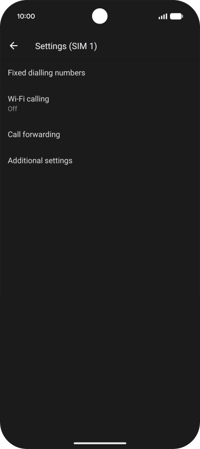 Press Additional settings. Press Additional settings.
