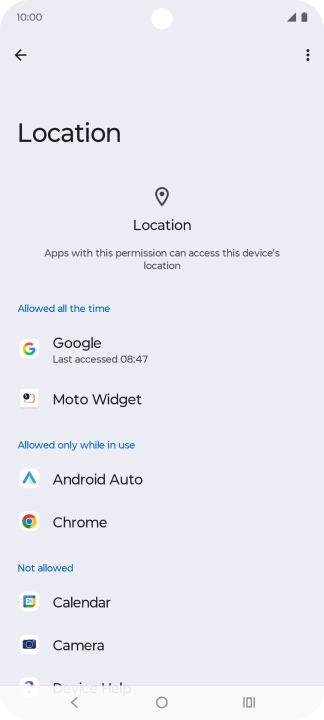 Press the required app.