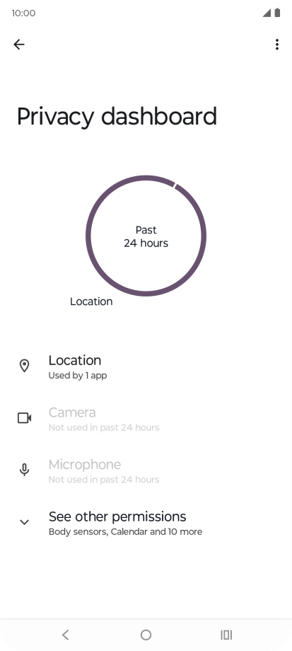 Press See other permissions.