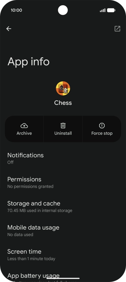 Press Storage and cache. Press Storage and cache.