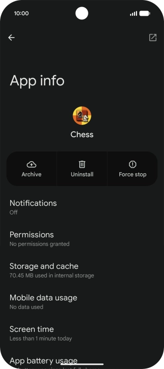 Press Storage and cache. Press Storage and cache.