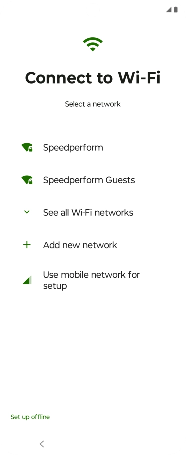 Press the required Wi-Fi network. Press the required Wi-Fi network.