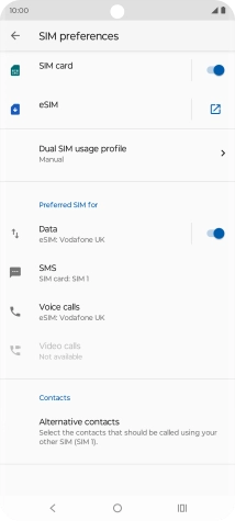 Press Voice calls. Press Voice calls.