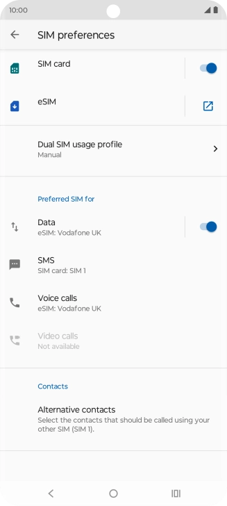 Press Voice calls. Press Voice calls.