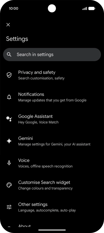 Press Google Assistant. Press Google Assistant.