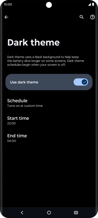 Press the Home key to return to the home screen.