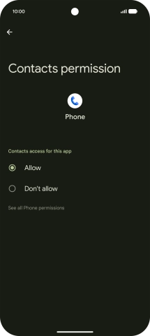 Press the required setting. Press the required setting.