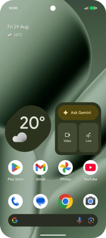 When the battery charging icon is displayed, the battery is charging.