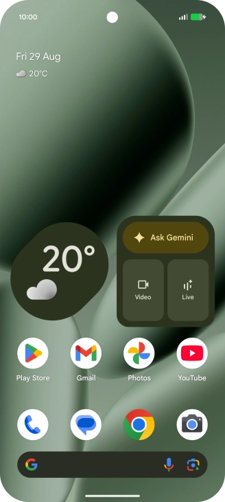 When the battery charging icon is displayed, the battery is charging.