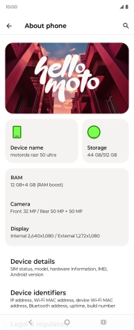 Press Device details.