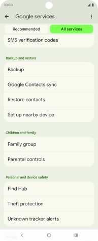 Press Find Hub. Press Find Hub.