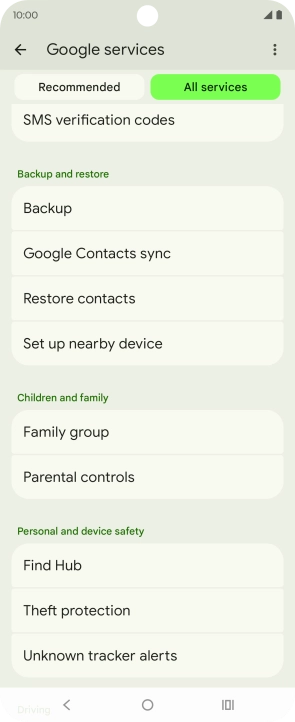 Press Find Hub. Press Find Hub.