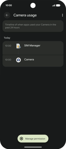 The total app activity for the selected phone function is displayed.