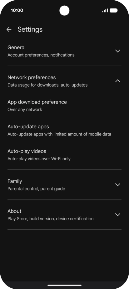 Press Auto-update apps. Press Auto-update apps.