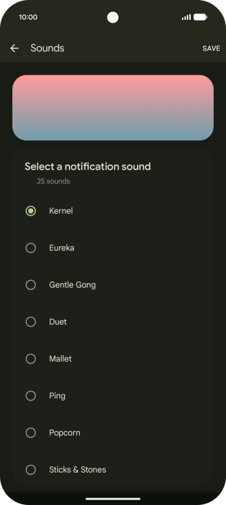 Press the required message tones to hear them.