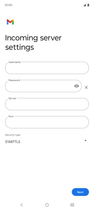 Press the field below 