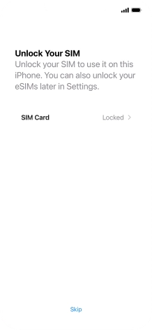 Press SIM Card.