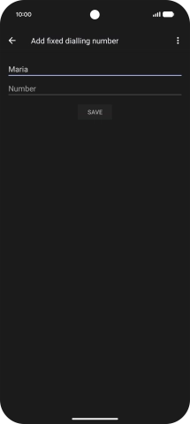 Press Number and key in the required phone number.