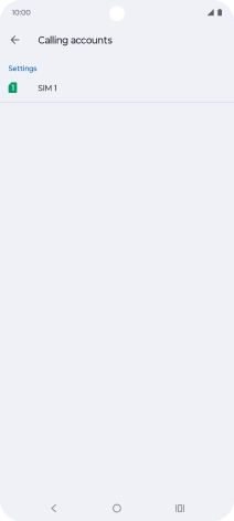 Press the name of the SIM.