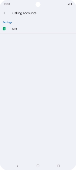 Press the name of the SIM.