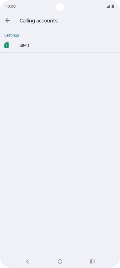 Press the name of the SIM.