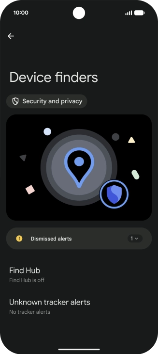 Press Find Hub. Press Find Hub.