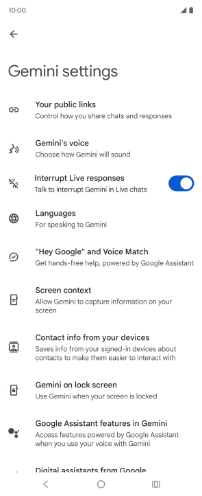 Follow the instructions on the screen to select the required settings. Follow the instructions on the screen to select the required settings.